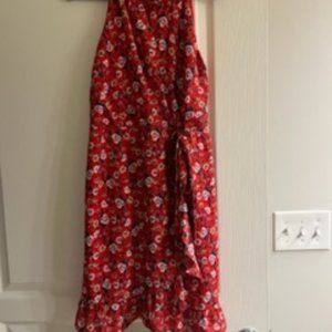 Francesca's Red Floras Dress